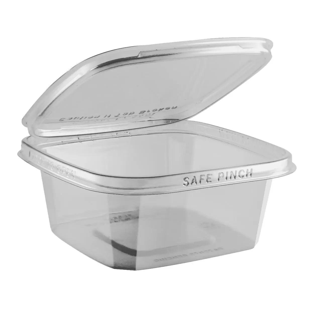 Anchor Packaging TE6624 Safe Pinch Square 24 oz 6" Tamper Evident Hinged ContainerShopAtDean