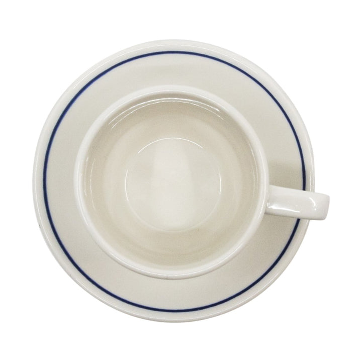 Dudson Duraline White with Blue Line Espresso 4 oz