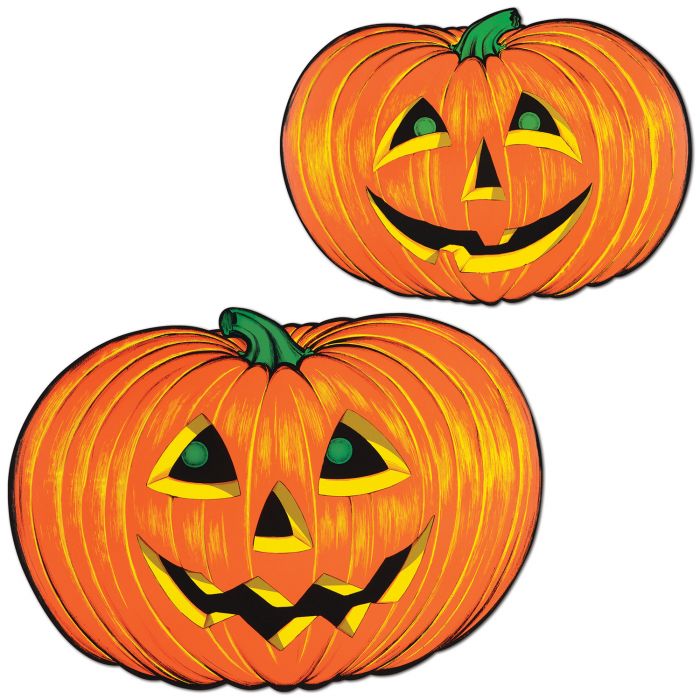 Beistle 01224 25" Jack-O-Lantern Cutout (1 Cutout/Face - Printed on Both Sides)