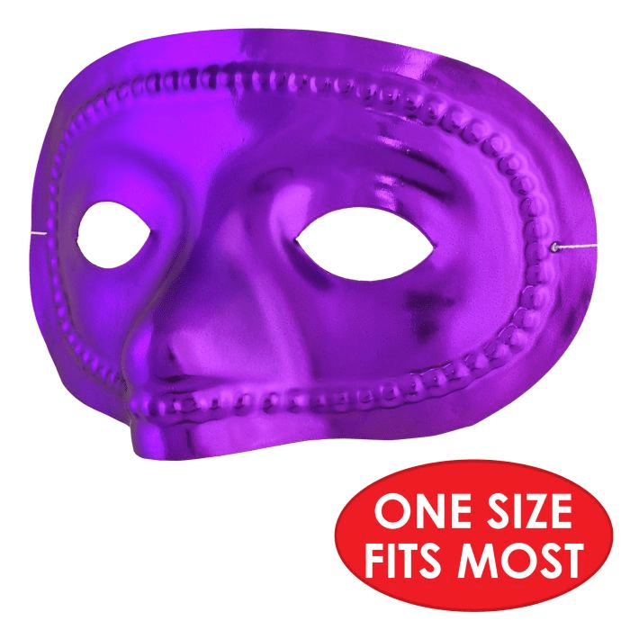 Beistle 50144 - GGP Metallic Mardi Gras Half MaskShopAtDean