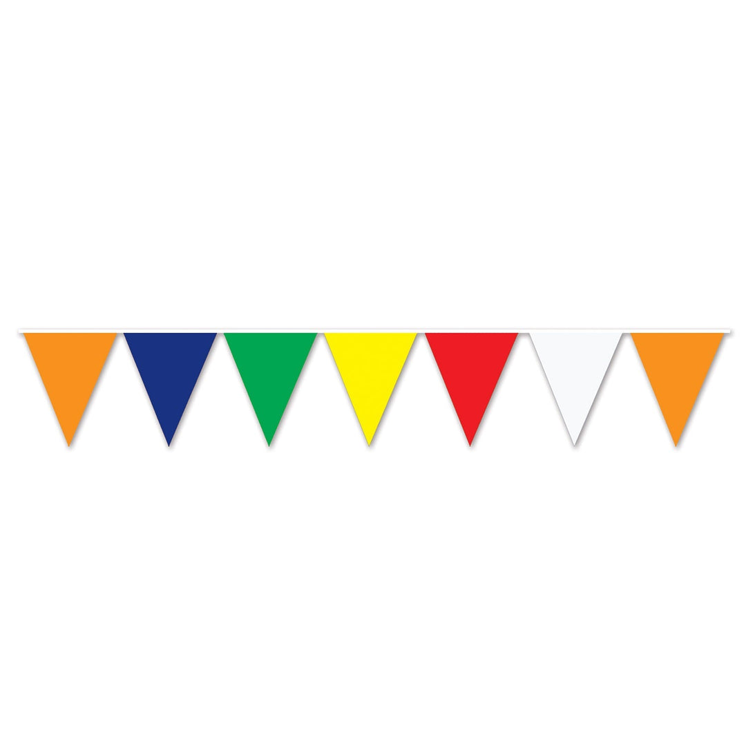 Beistle 50700-MC 120' Multicolor Flag Pennant Banner