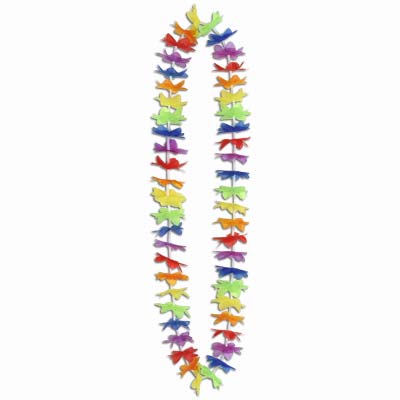 Beistle 57391 - 50 Silk 'N Petals Rainbow Floral Lei 40"ShopAtDean