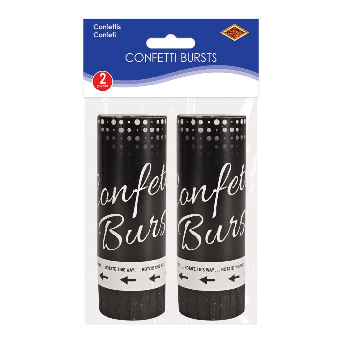 Beistle 57900 - GDS Black & Gold Confetti Bursts 2 PackShopAtDean