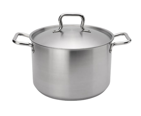 Browne 5733908 Stainless Steel Stock Pot with Lid 8 QtShopAtDean