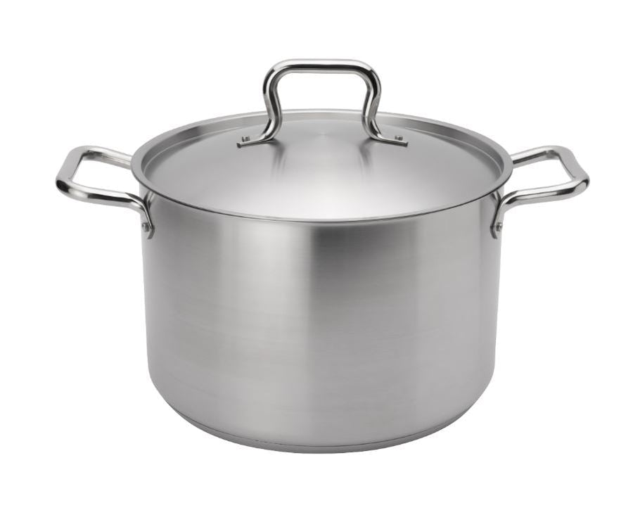 Browne 5733912 Stainless Steel Stock Pot with Lid 12 QtShopAtDean