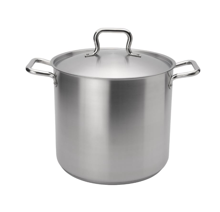 Browne 5733916 16 qt Stainless Steel Stock Pot with LidShopAtDean