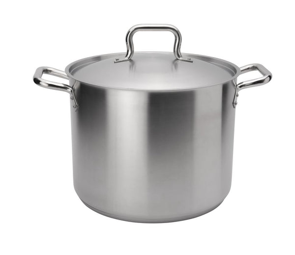 Browne 5733920 20 qt Stainless Steel Stock Pot with LidShopAtDean