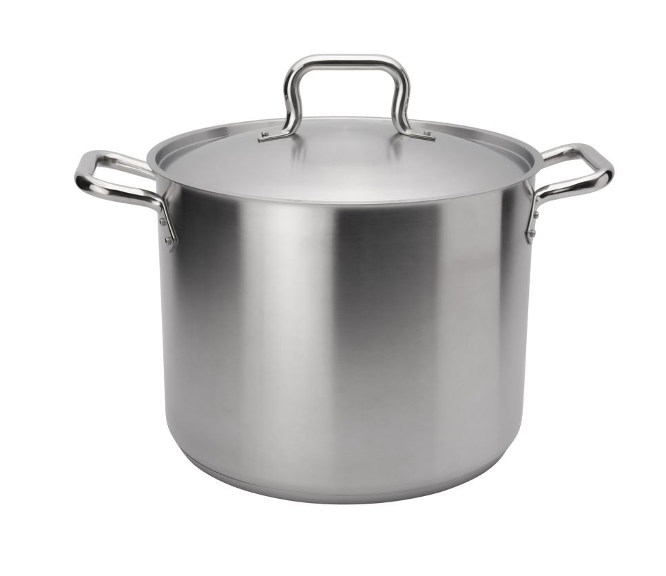 Browne 5733924 24 qt Stainless Steel Stock Pot with LidShopAtDean