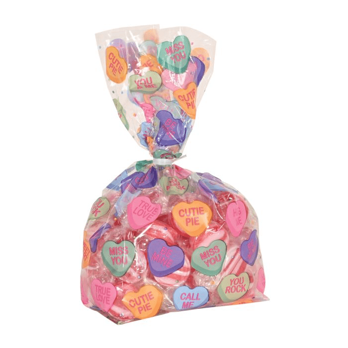 Candy Heart 70020 Cello Bags 4" x 9" x 2" - 25 CountShopAtDean