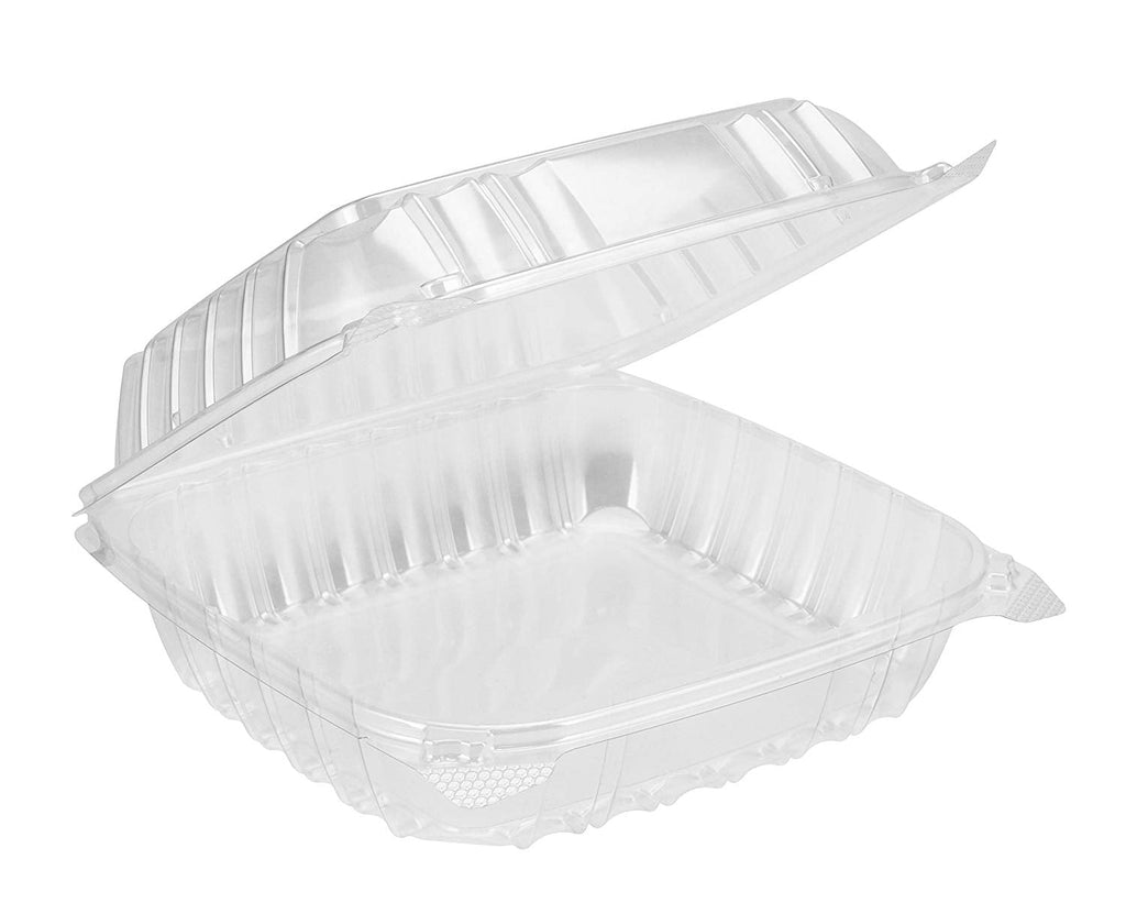 Dart Plastic Container, 3 Compartments, Hinged - 250/Case