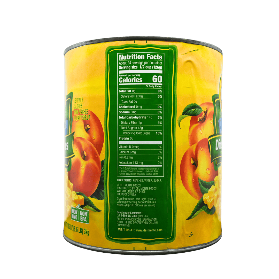 Diced Peaches in Light Syrup 106 oz (#10 Can)ShopAtDean