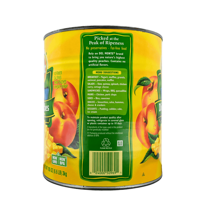 Diced Peaches in Light Syrup 106 oz (#10 Can)ShopAtDean