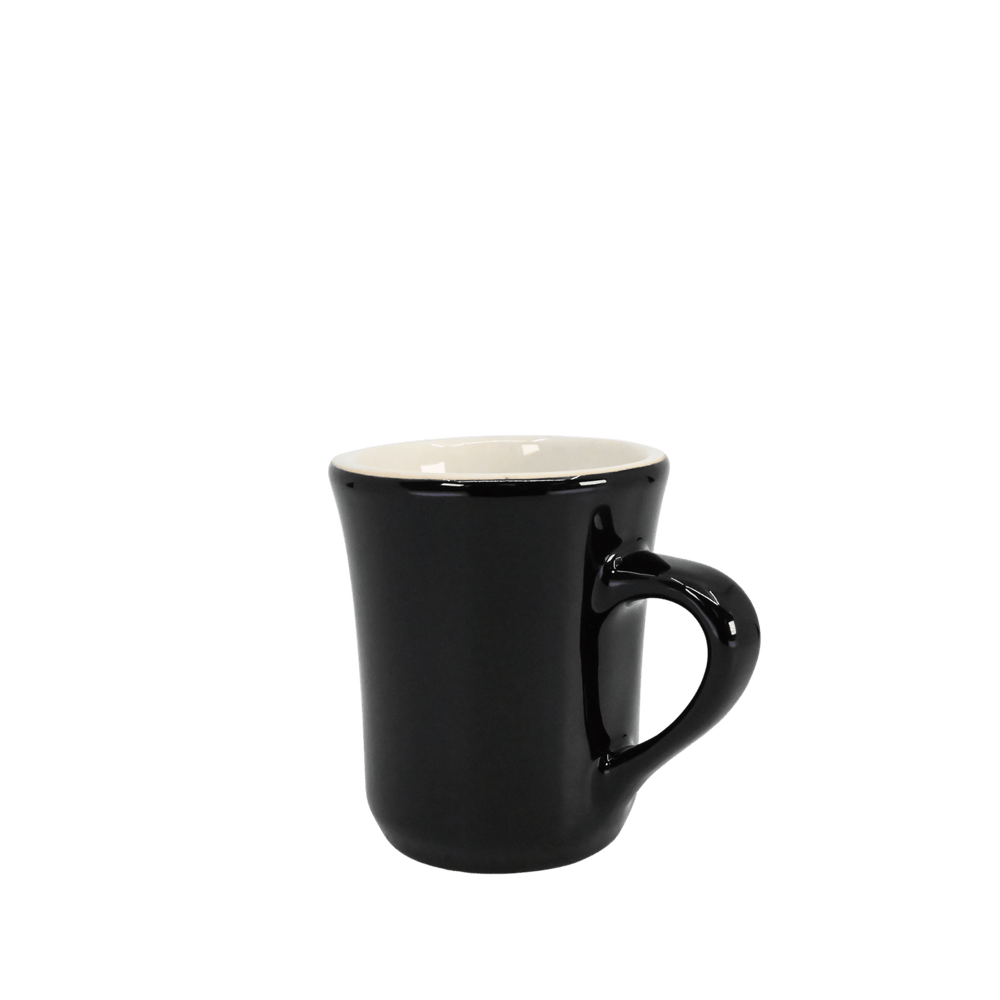 Diversified Ceramics DC122 7.5 oz Black and White Pacific MugShopAtDean