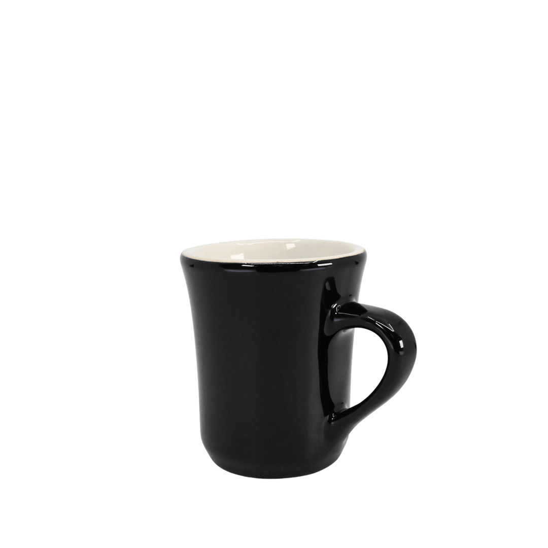 Diversified Ceramics DC122 7.5 oz Black and White Pacific MugShopAtDean