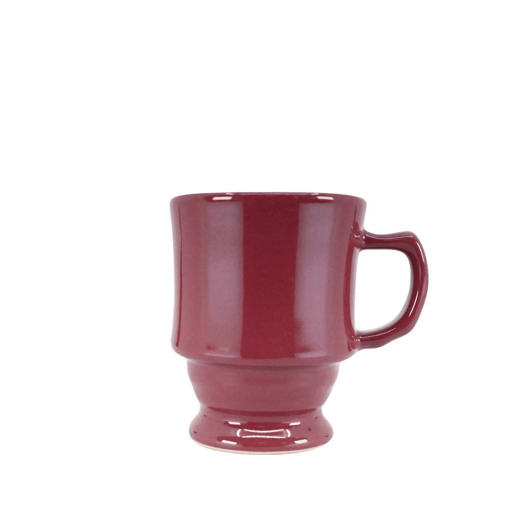 Diversified Ceramics DC125 8 oz Footed Stacking Mug BurgundyShopAtDean