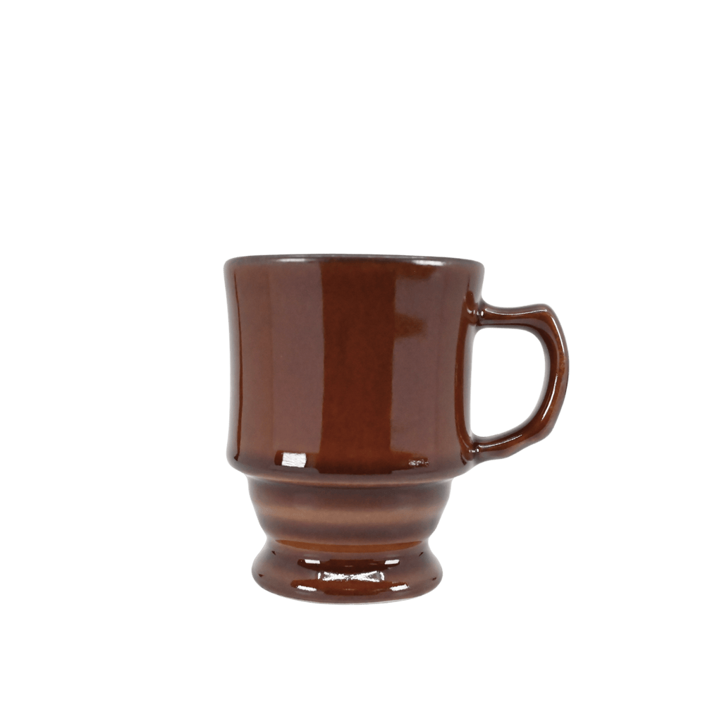 Diversified Ceramics DC125 8 oz Footed Stacking Mug Loredo BrownShopAtDean