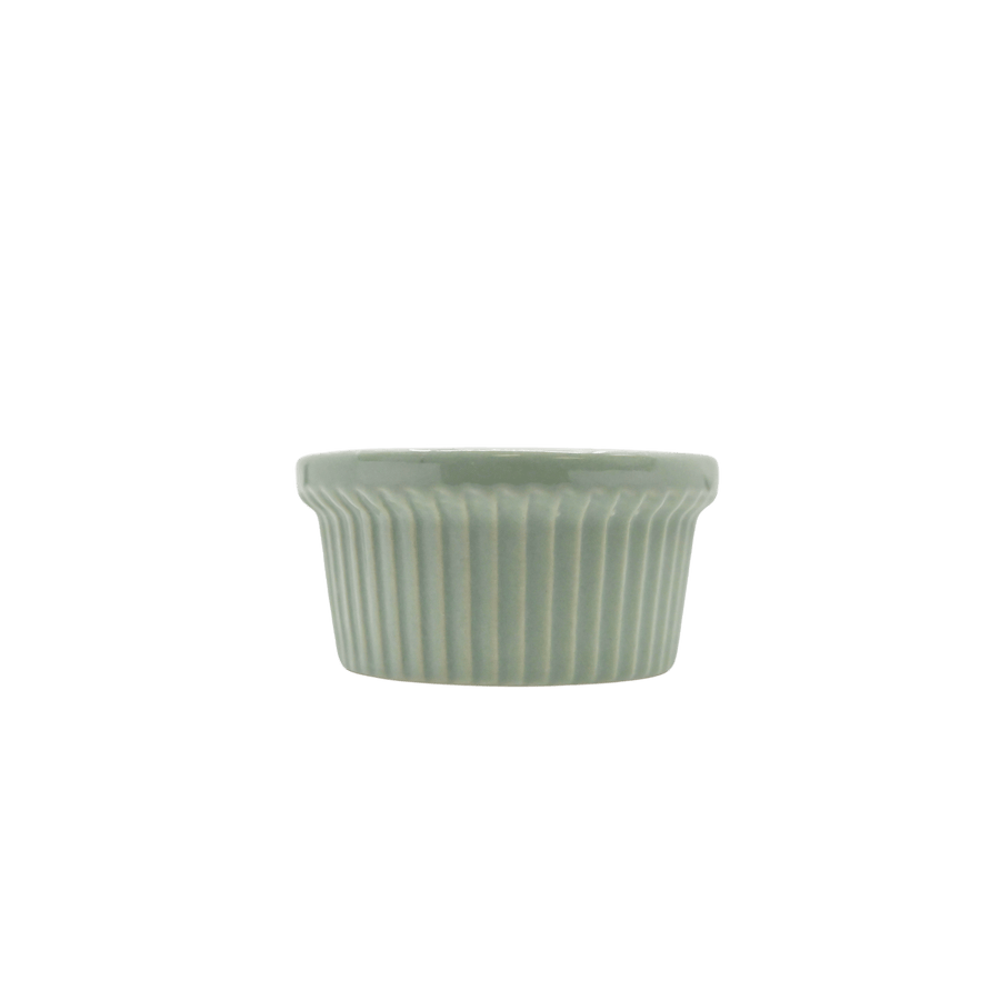 Diversified Ceramics DC13C Seafoam and Ultra White 3 oz Fluted RamekinShopAtDean