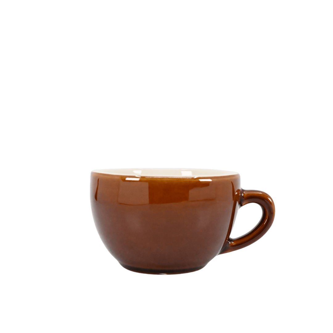 Diversified Ceramics DC149 Laredo Brown and White 12 oz Latte CupShopAtDean