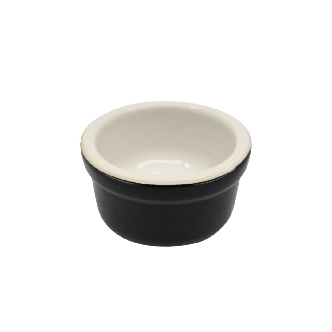 Diversified Ceramics DC362 Black and White 2.5 oz Plain RamekinShopAtDean