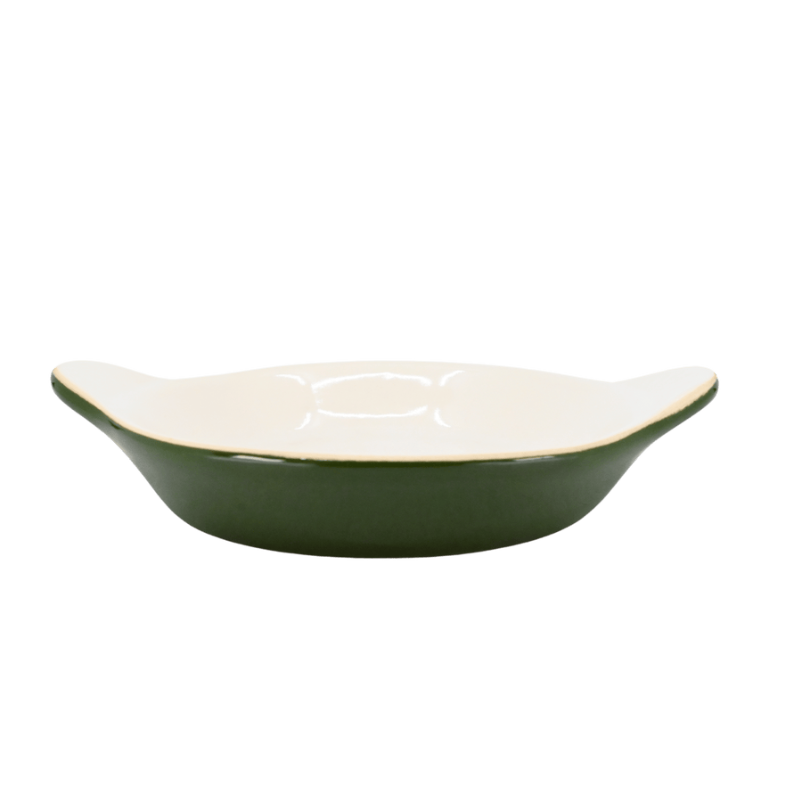 Diversified Ceramics DC434 12 oz Shirred Egg Hotel Green and WhiteShopAtDean