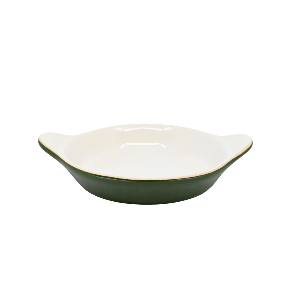 Diversified Ceramics DC434 12 oz Shirred Egg Hotel Green and WhiteShopAtDean