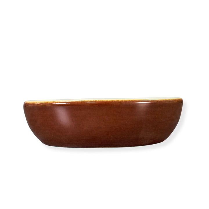 Diversified Ceramics DC530 9 oz Oval Baker Laredo Brown and WhiteShopAtDean