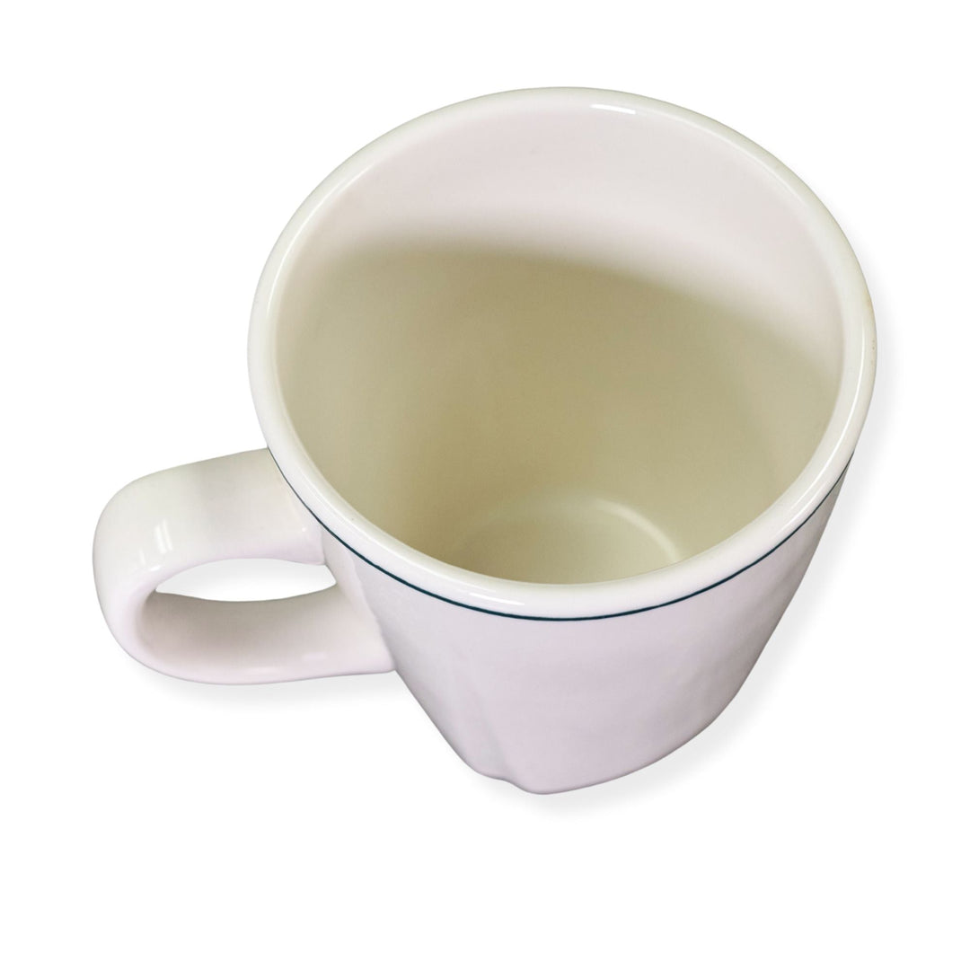 Dudson 3QRK092S White 9.5 oz Mug with Green LineShopAtDean