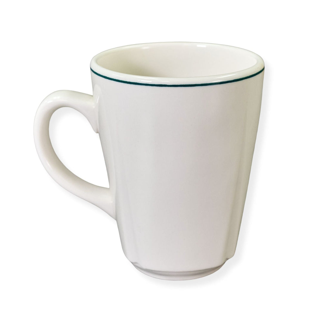 Dudson 3QRK092S White 9.5 oz Mug with Green LineShopAtDean