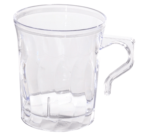 Fineline Flairware 208 - CL Clear Plastic 8 oz Coffee MugShopAtDean