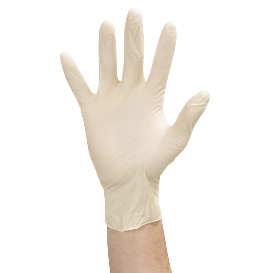 Food Handler 100 - 204 Medium Lightly Powdered Latex GlovesShopAtDean