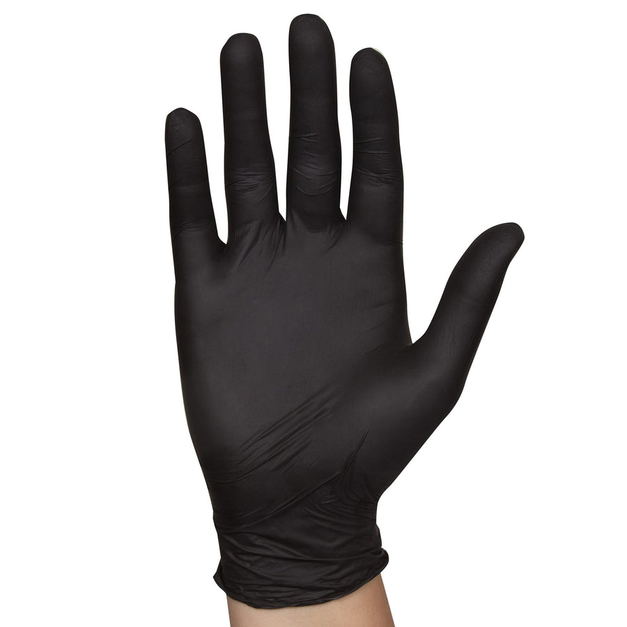 Food Handler 103 - 214 - BLK Medium Black Powder Free Nitrile GlovesShopAtDean