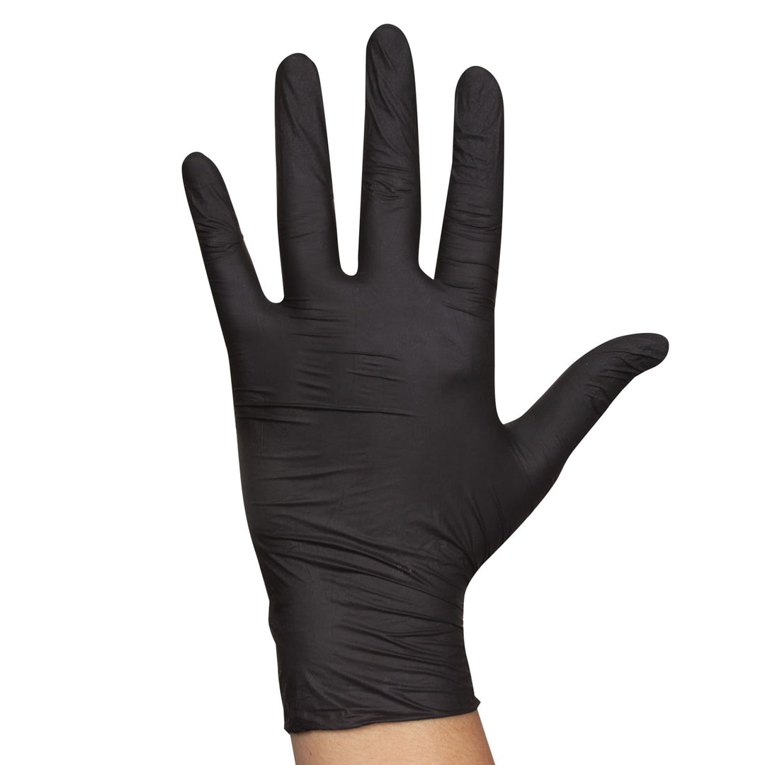 Food Handler 103 - 214 - BLK Medium Black Powder Free Nitrile GlovesShopAtDean