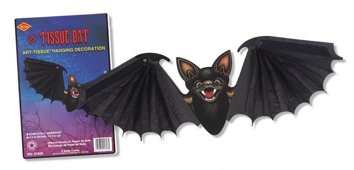 Halloween 24" Tissue Bat (01828)