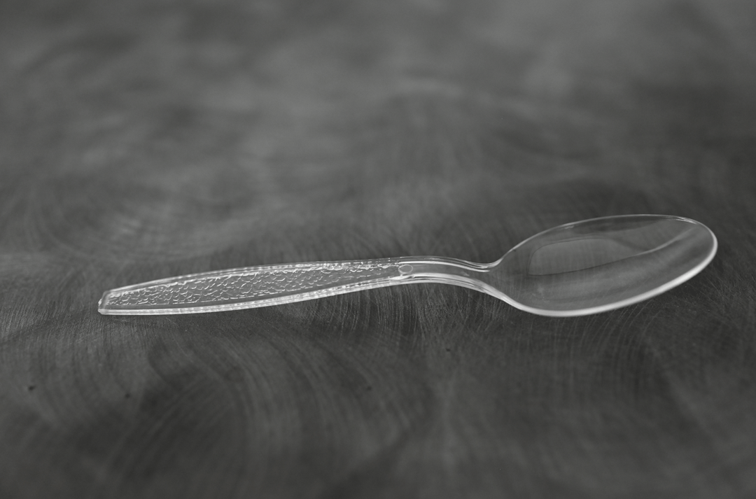 Heavy Weight Clear Teaspoon (Polystyrene)ShopAtDean