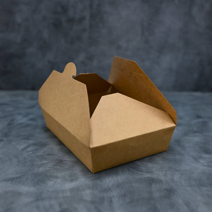 ITI TG - KB - #2 Kraft Folded Paper 49 oz Take - Out Container #2 - 7.75" x 5.5" x 1.88"ShopAtDean