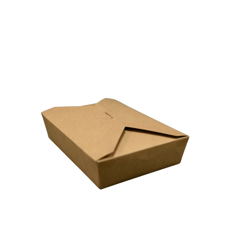 ITI TG - KB - #2 Kraft Folded Paper 49 oz Take - Out Container #2 - 7.75" x 5.5" x 1.88"ShopAtDean