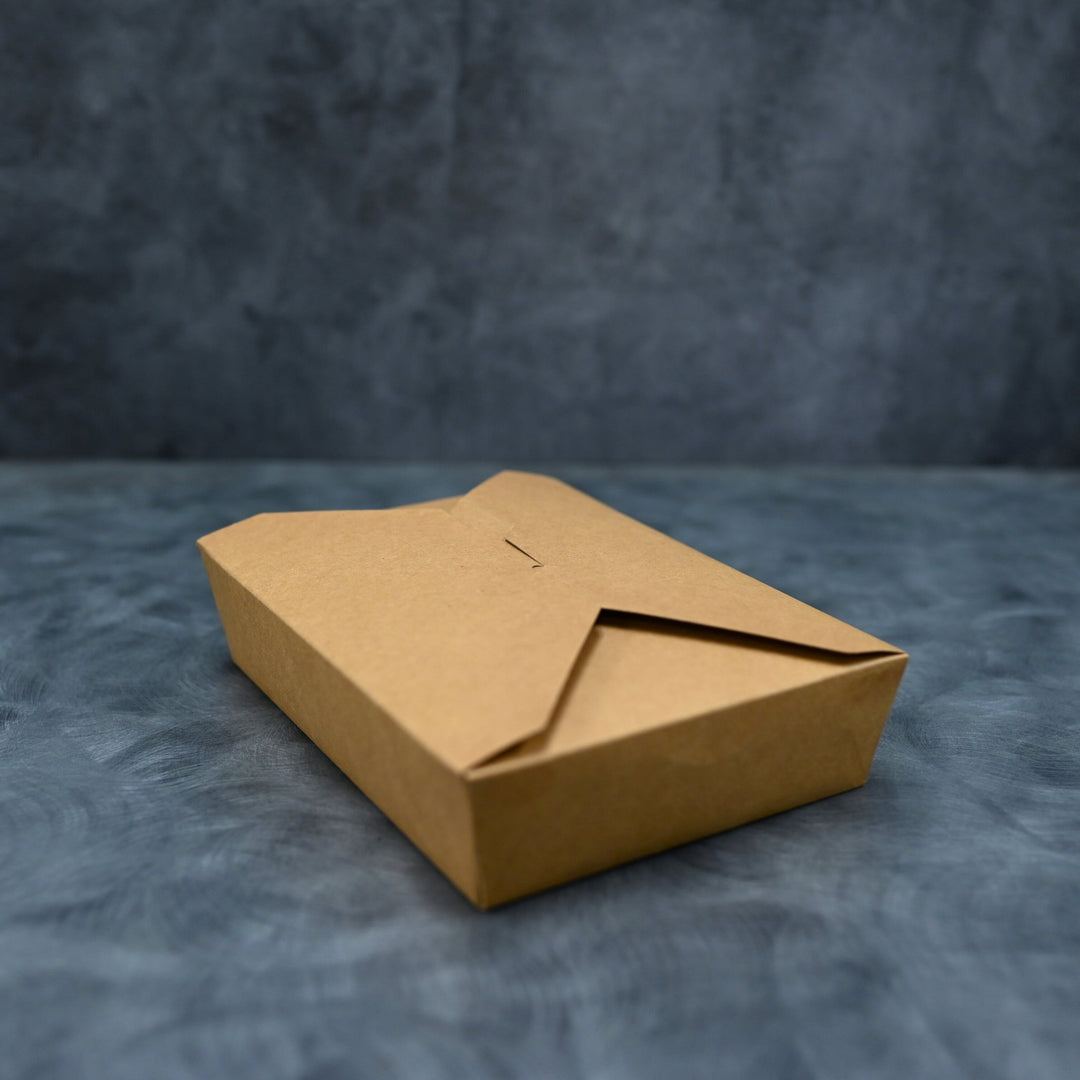 ITI TG - KB - #2 Kraft Folded Paper 49 oz Take - Out Container #2 - 7.75" x 5.5" x 1.88"ShopAtDean