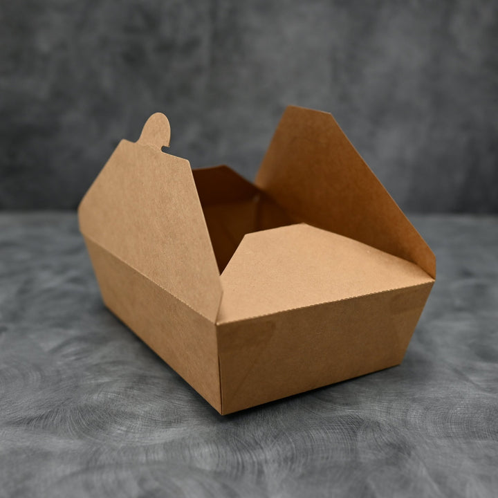 ITI TG - KB - #3 Kraft Folded Paper 71 oz Take - Out Container #3 - 7.75" x 5.5" x 2.5"ShopAtDean