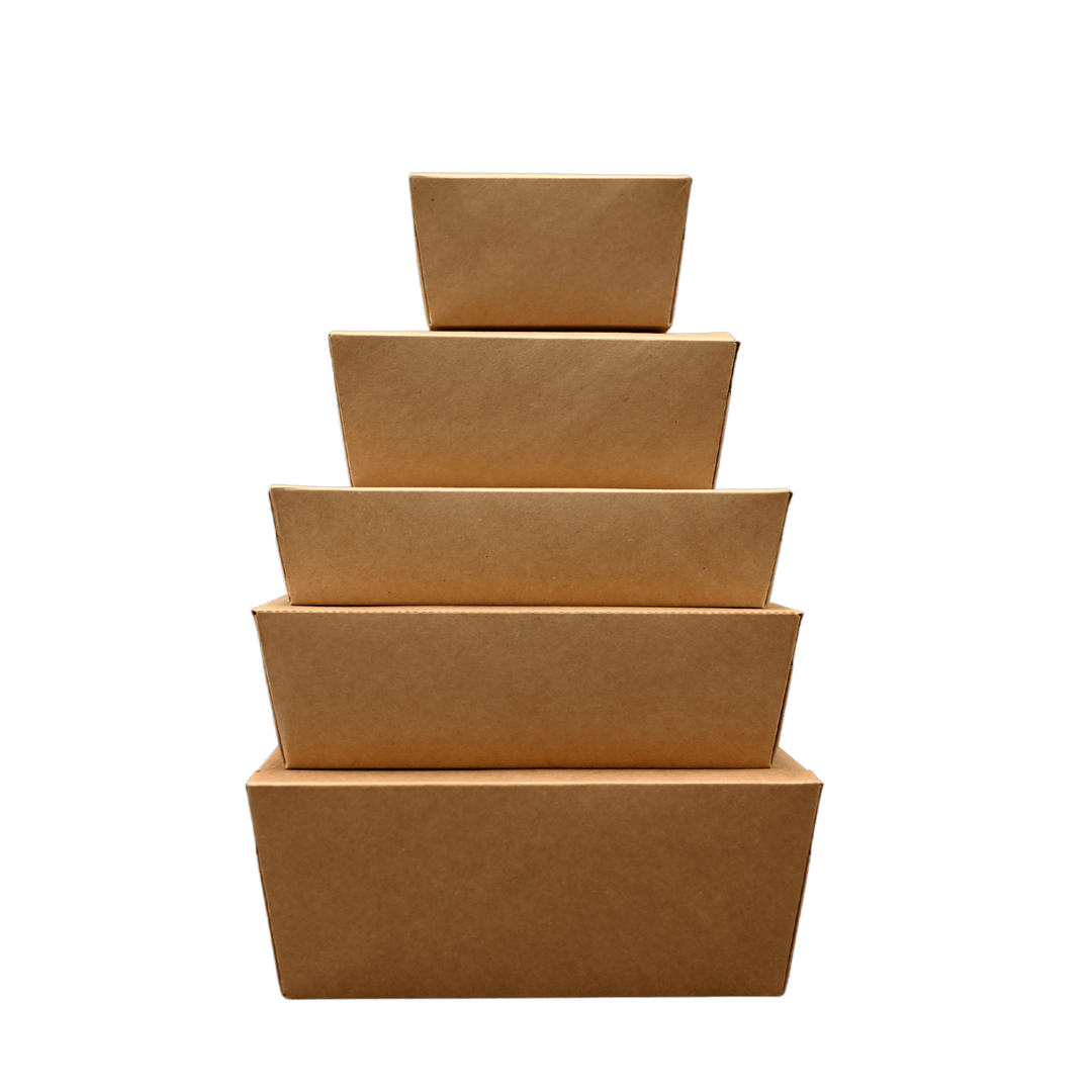 ITI TG - KB - #3 Kraft Folded Paper 71 oz Take - Out Container #3 - 7.75" x 5.5" x 2.5"ShopAtDean