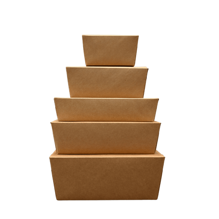 ITI TG - KB - #3 Kraft Folded Paper 71 oz Take - Out Container #3 - 7.75" x 5.5" x 2.5"ShopAtDean