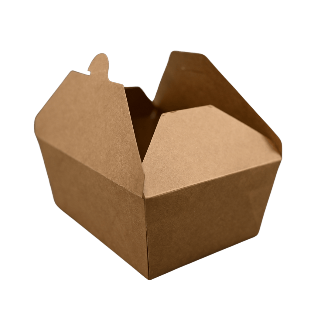 ITI TG - KB - #4 Kraft Folded Paper 112 oz Take - Out Container #4 - 7.75" x 5.5" x 3.5"ShopAtDean