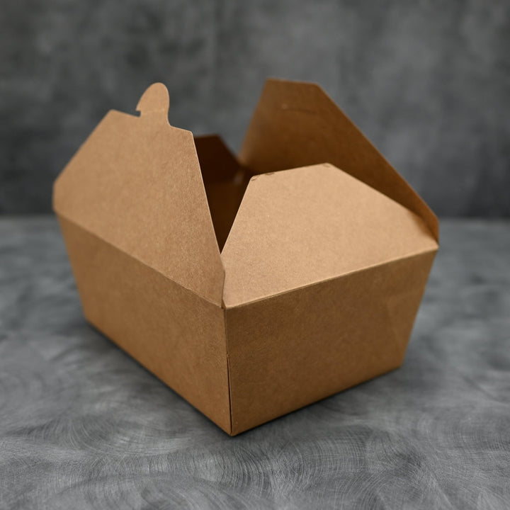 ITI TG - KB - #4 Kraft Folded Paper 112 oz Take - Out Container #4 - 7.75" x 5.5" x 3.5"ShopAtDean