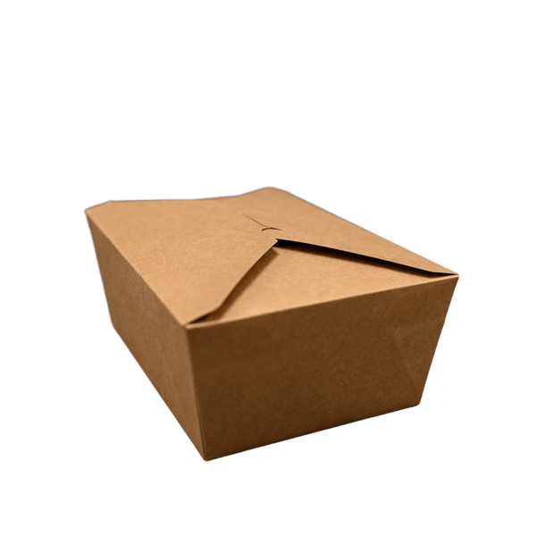 ITI TG - KB - #4 Kraft Folded Paper 112 oz Take - Out Container #4 - 7.75