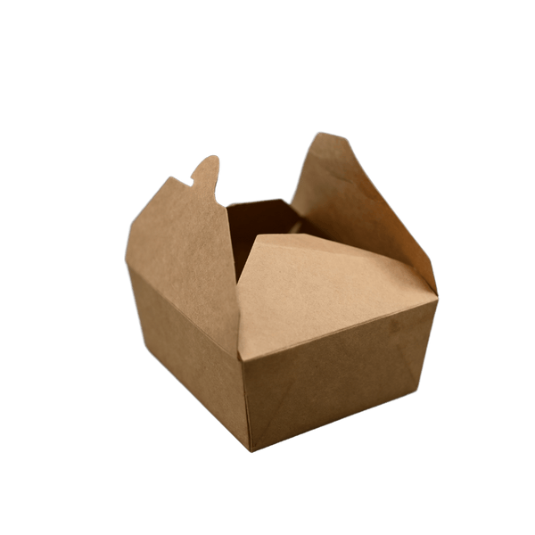 ITI TG - KB - #8 Kraft Folded Paper 44 oz Take - Out Container #8 - 6