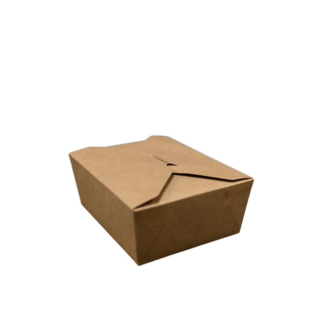 ITI TG - KB - #8 Kraft Folded Paper 44 oz Take - Out Container #8 - 6" x 4.68" x 2.5"ShopAtDean