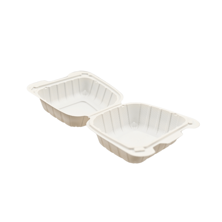 ITI TG - PM - 66 6" x 6" White Plastic Hinged ContainerShopAtDean