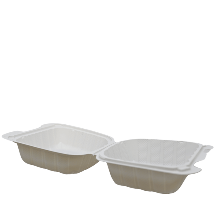 ITI TG - PM - 66 6" x 6" White Plastic Hinged ContainerShopAtDean