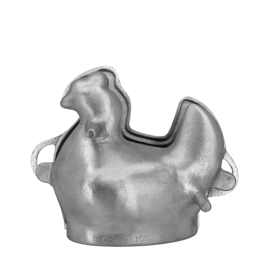 Kitchen Supply 7273 Die Cast Aluminum 2 Piece Chicken MoldShopAtDean