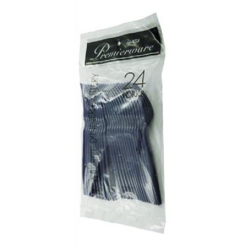 Maryland Plastics Forks Navy Blue 24/Pack