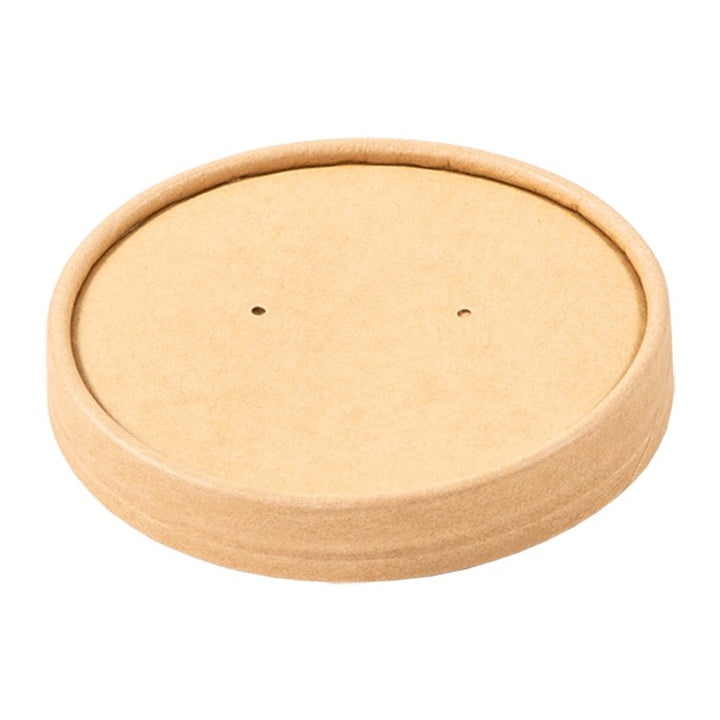 Royal PFC8NCOM 8 Oz Kraft Paper Food Container with Lid